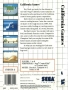 Sega  Master System&nbsp; - &nbsp;California Games (Back)